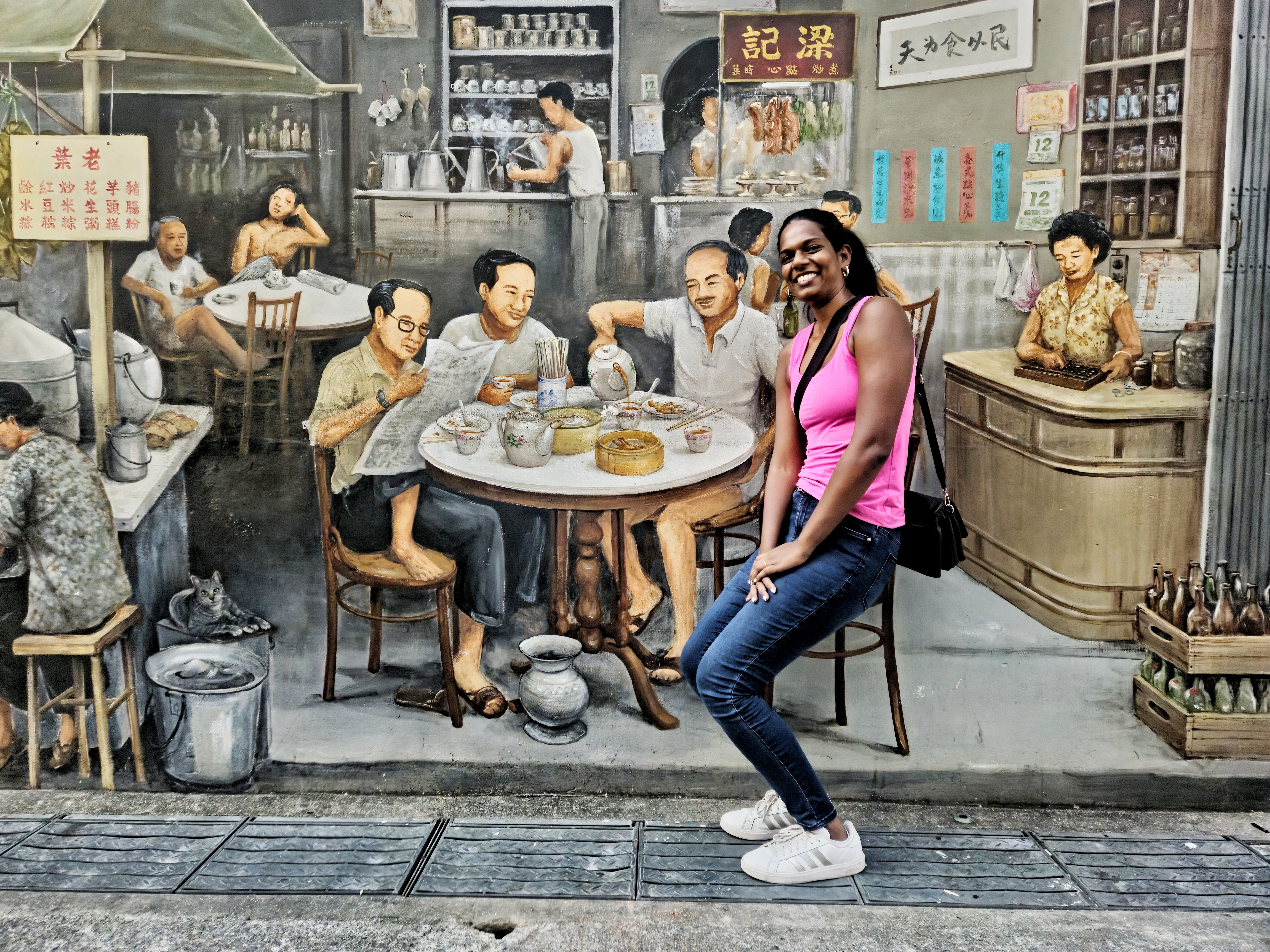 Exploring Chinatown streets with a local guide