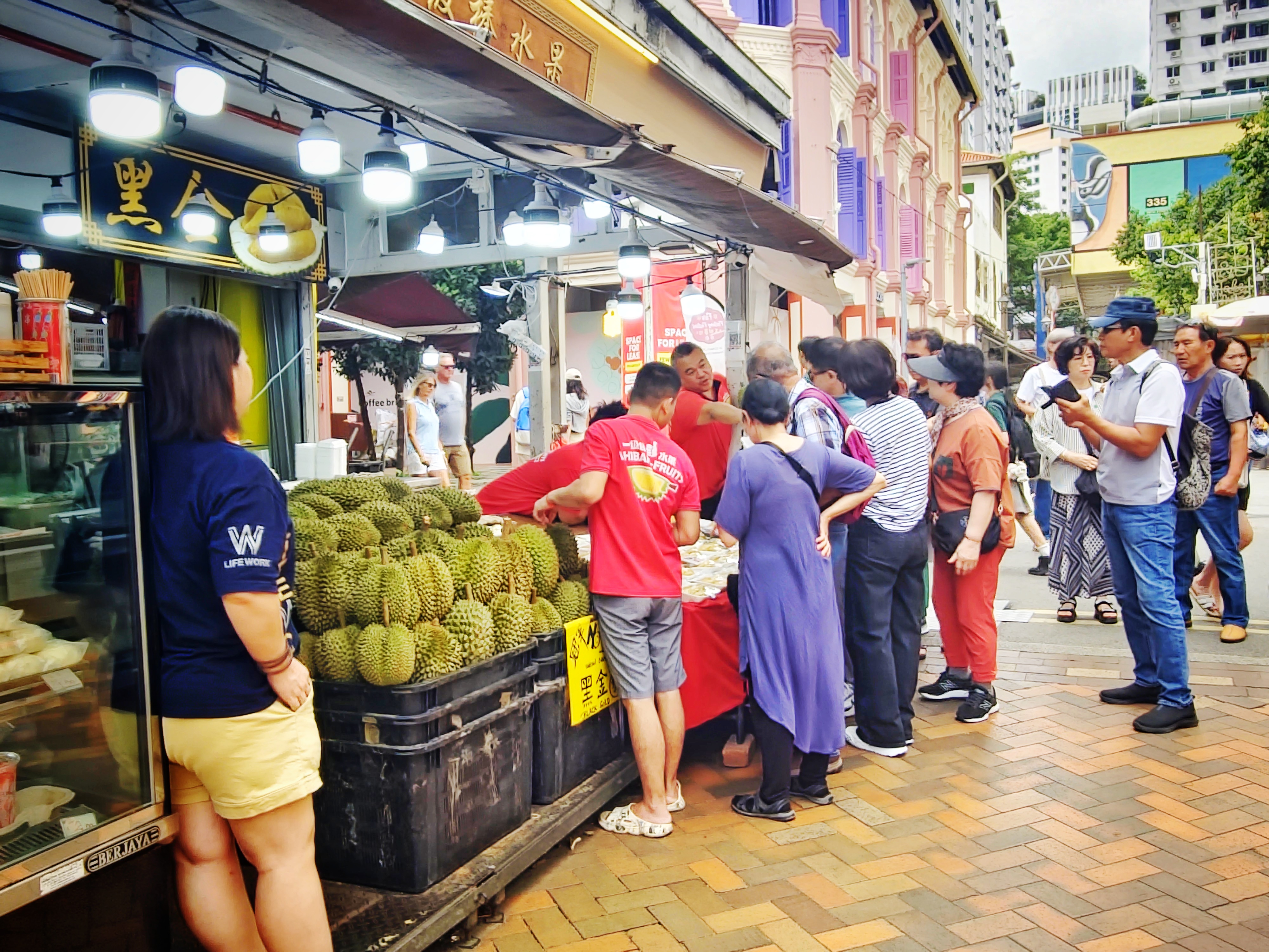 Exploring Chinatown streets on a walking tour